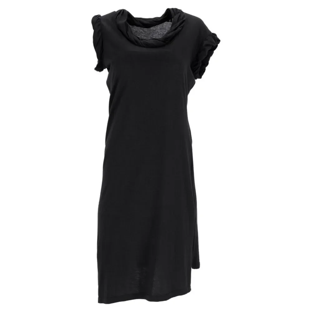 Vivienne Westwood Anglomania Draped Dress in Black Cotton